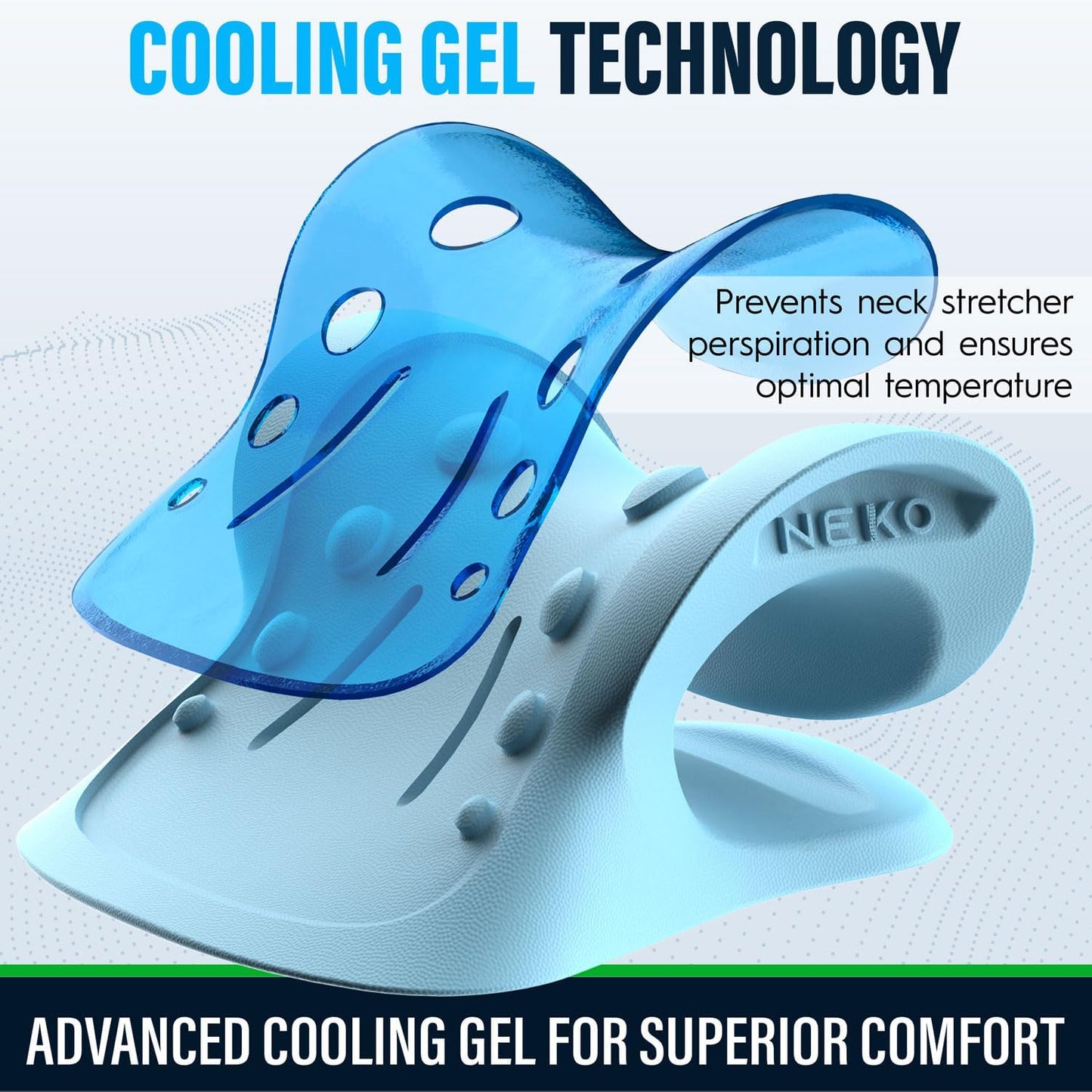 Neck Stretcher | Chiropractic Back & Shoulder Relaxer, Cervical Traction Device & Spinal Alignment Pillow for Pain Relief
