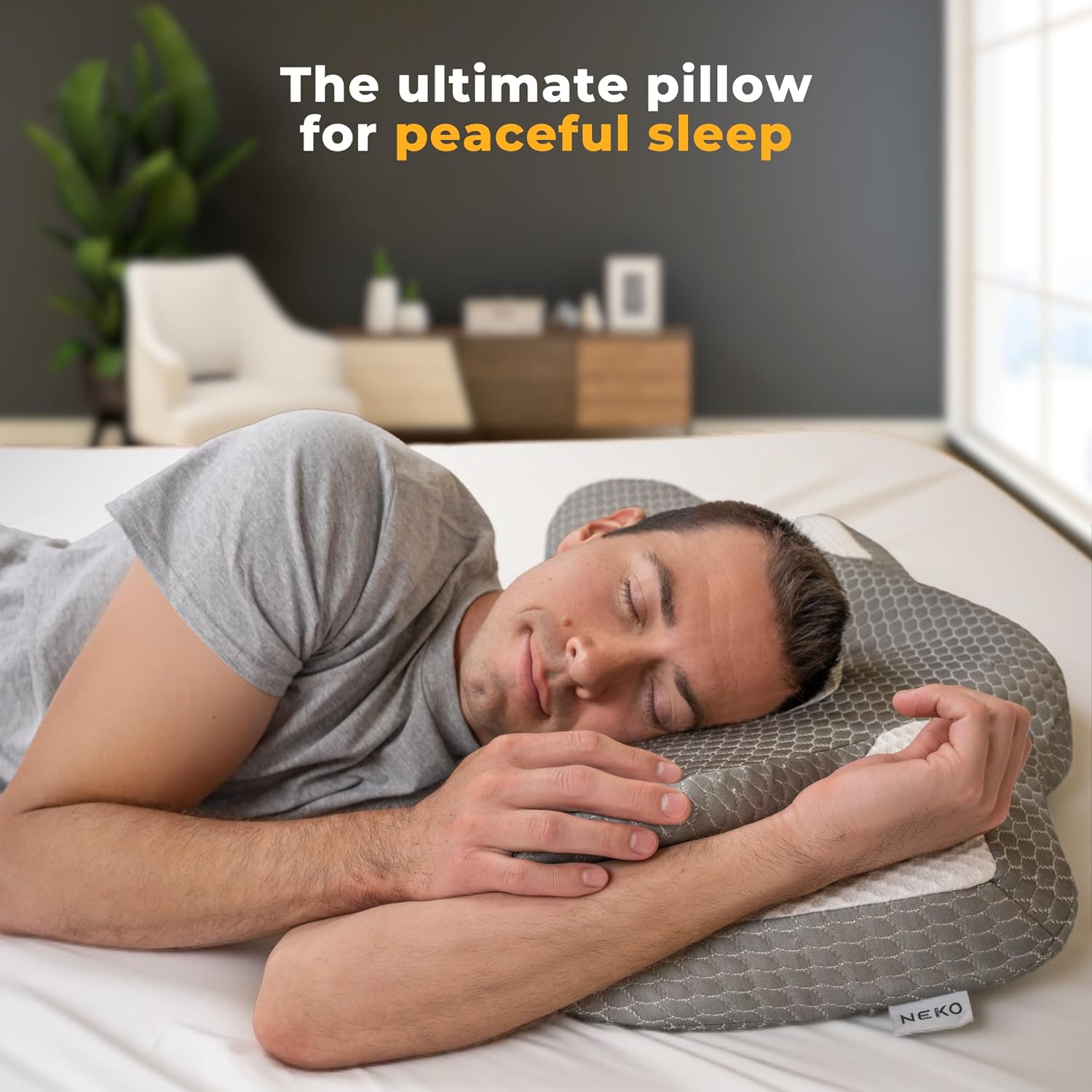 Memory Foam Cervical Pillow for Neck Pain Relief | Full Size Adjustabl – Neko comfort Memory Foam Cervical Pillow for Neck Pain Relief | Full Size Adjustabl – Neko comfort